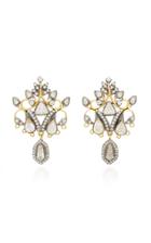 Amrapali 18k Black And Yellow Gold Diamond Earrings