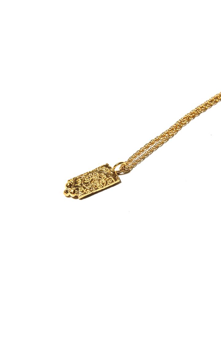 Moda Operandi Pamela Card Phaistos Plane 24k Gold-plated Necklace