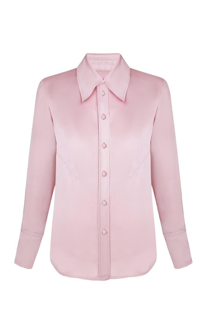 Moda Operandi Anna October Inna Satin Barrel Cuff Shirt