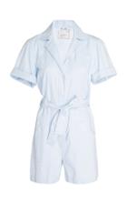 Giuliva Heritage Collection Sienna Belted Cotton-poplin Jumpsuit