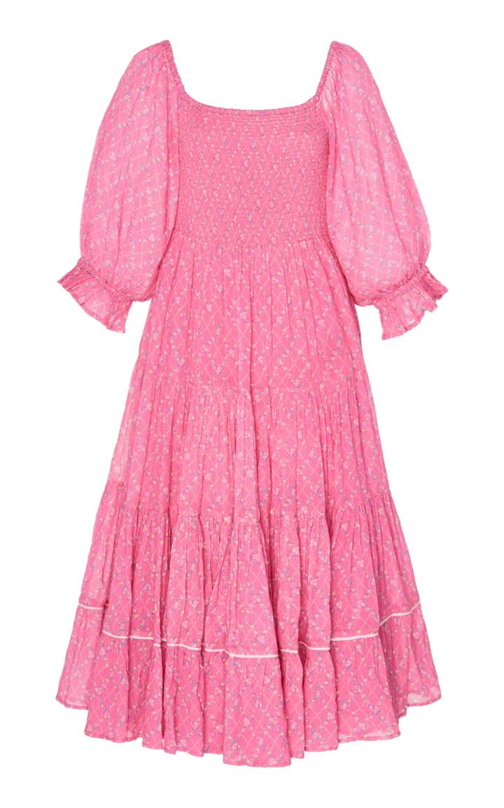 Moda Operandi Loveshackfancy Rigby Cotton Off The Shoulder Dress Size: P