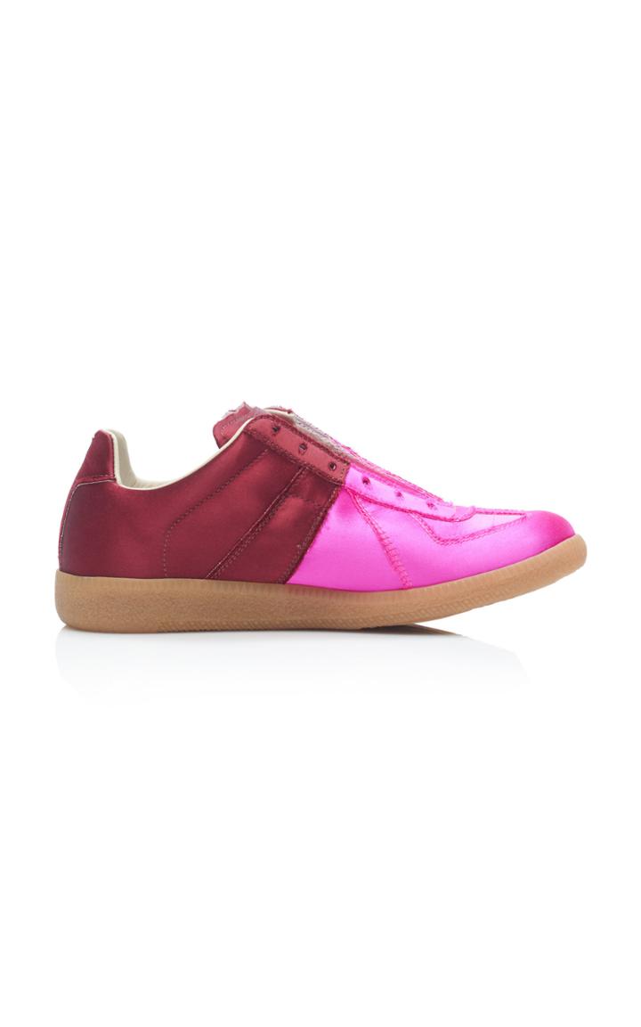 Maison Margiela Two-tone Satin Sneakers Size: 35