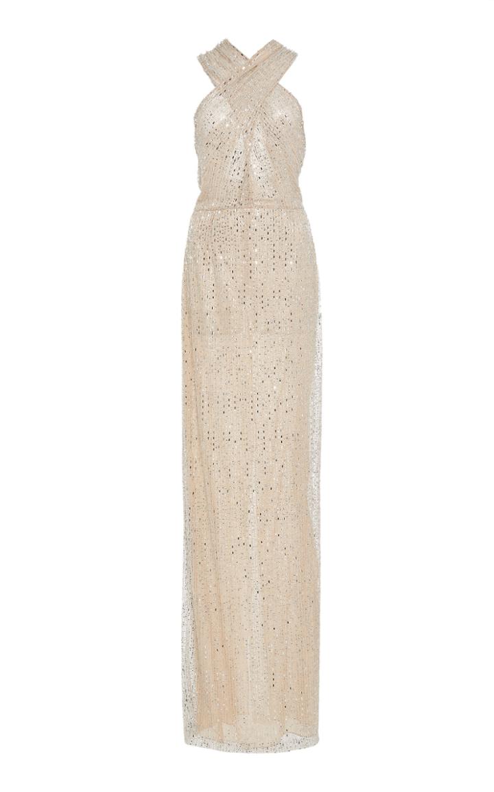 Naeem Khan Halter Column Gown