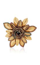 Erickson Beamon Vermeil Bouquet 24k Gold-plated Crystal Brooch