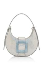Les Petits Joueurs Cindy Mini Glossy Buckle Iridescent Leather Bag