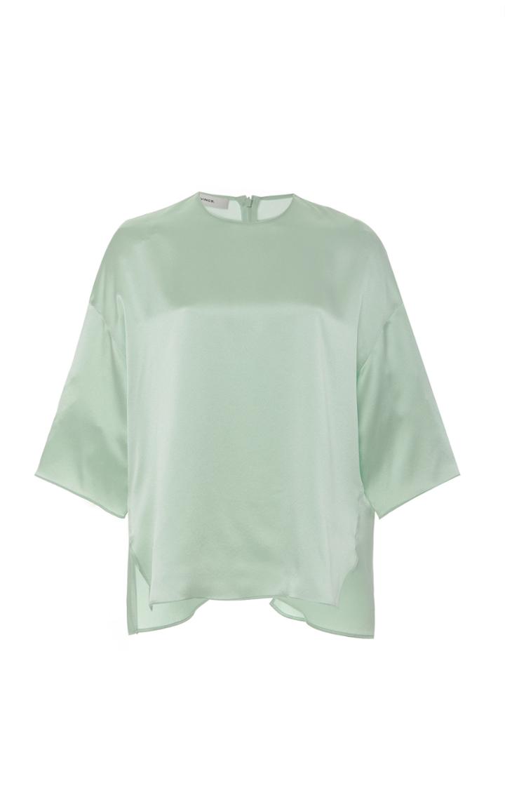 Moda Operandi Vince Silk Satin T-shirt Size: Xxs
