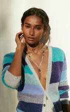 The Elder Statesman Super Duper Striped Cashmere Cardigan