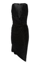 Dsquared2 Crepe Jersey Allover Beaded Dress