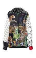 Moda Operandi Dolce & Gabbana Contrast Print Long Sleeved Shirt Size: 36