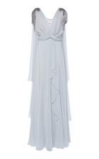 Moda Operandi Alberta Ferretti Draped Silk-chiffon Gown
