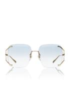Gucci Rimless Square-frame Metal Sunglasses