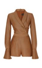 Moda Operandi Brandon Maxwell Wrap- Detailed Wool-silk Twill Jumpsuit Size: 0