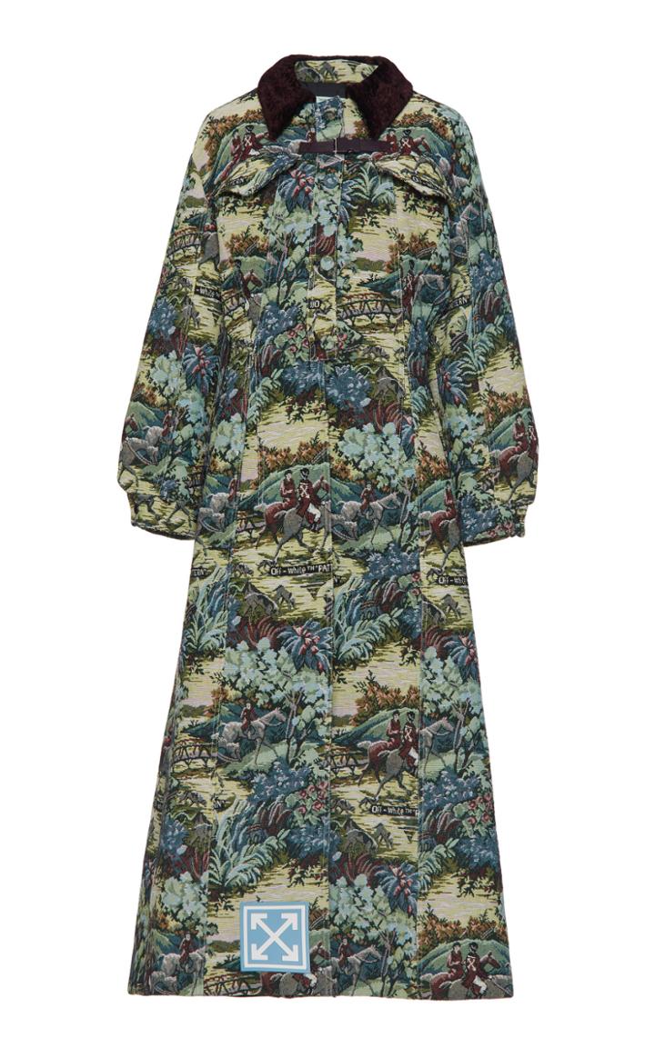 Off-white C/o Virgil Abloh Tapestry Long Coat
