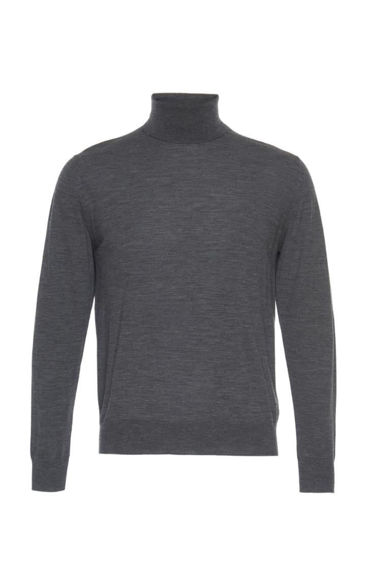 Prada Long Sleeve Knit Wool Turtleneck