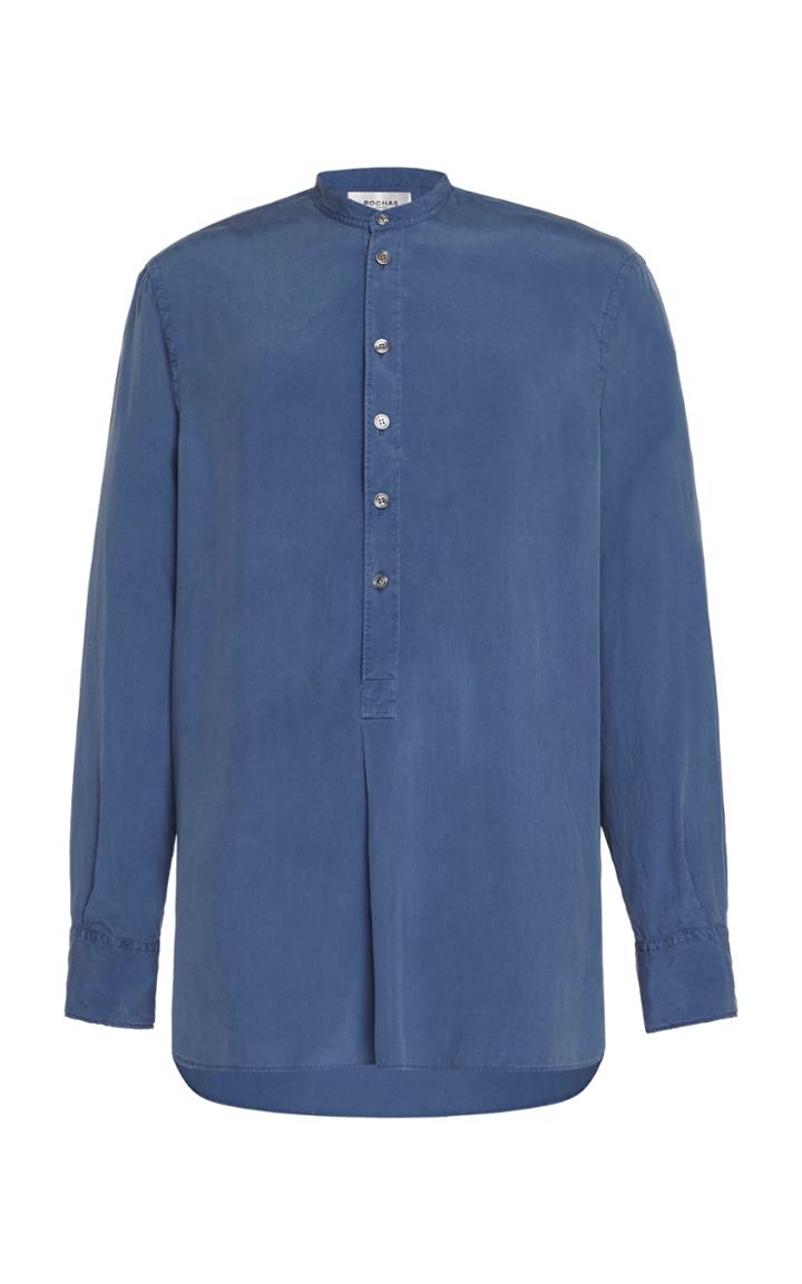 Rochas Pelagia Woven-silk Shirt