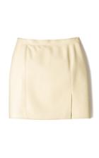 Moda Operandi Nanushka Gima Slit-front Leather Mini Skirt