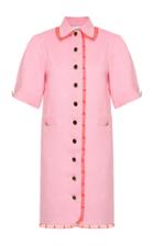 Moda Operandi George Keburia Frill-embellished Linen Shirt Dress Size: M