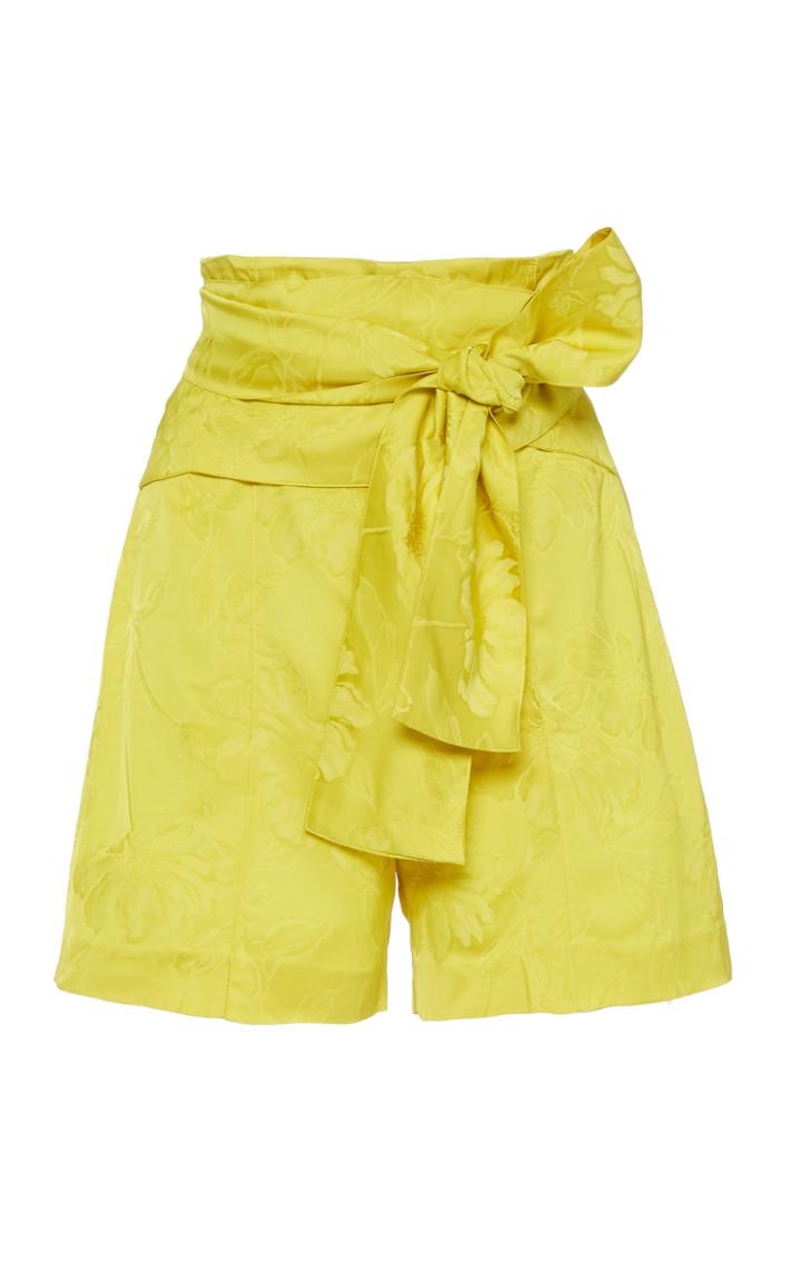 Moda Operandi Silvia Tcherassi Limoncello Bow-trim Shorts