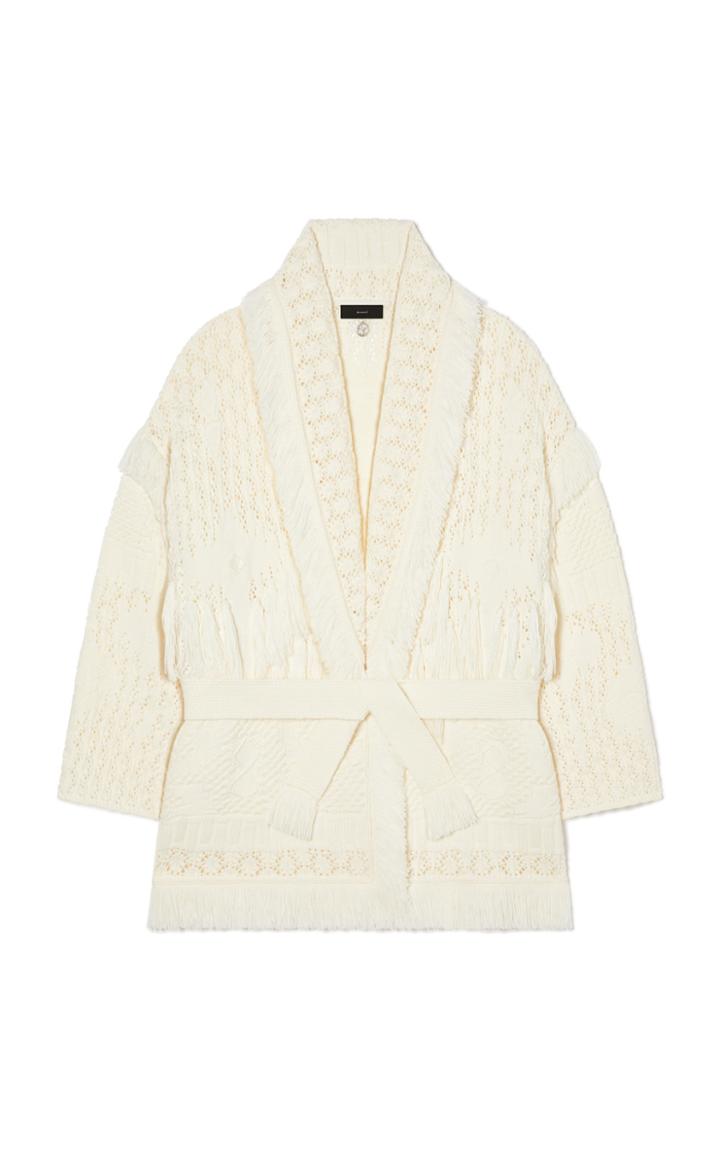 Moda Operandi Alanui Desert Pointelle Icon Cardigan