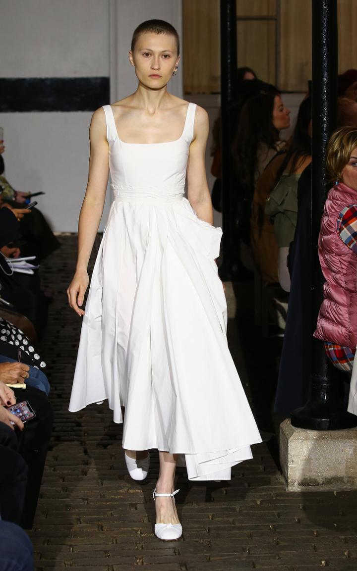 A.w.a.k.e. Morning Maya Deconstructed Cotton-blend Dress