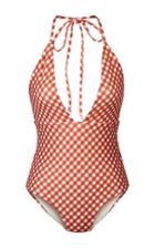Camp Cove Annie Gingham V-neck One Piece