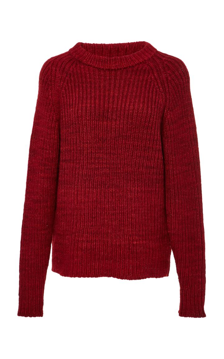 The Elder Statesman M'o Exclusive Fisherman Raglan Sweater