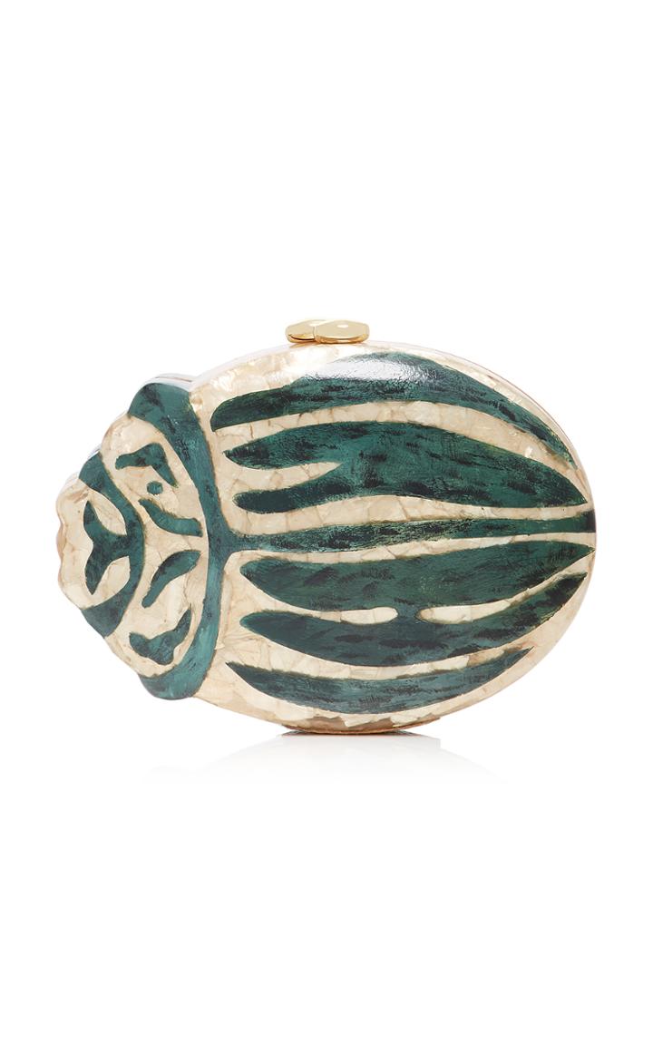 Serpui Green Beetle Minaudiere
