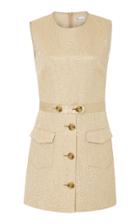 Red Valentino Laminated Brocade Mini Dress