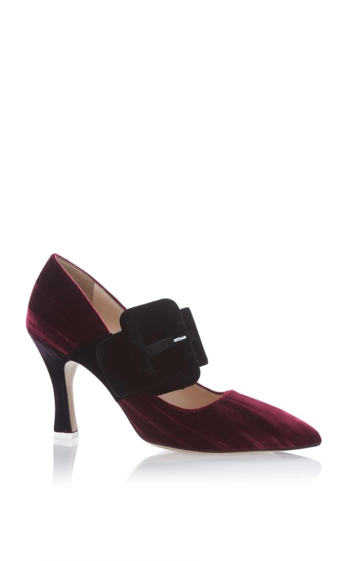 Attico Elsa Velvet Pump