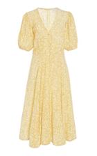 Faithfull Delia Buttoned Midi Dress