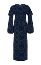 Pepa Pombo Bell Sleeve Shoulder Detail Dress