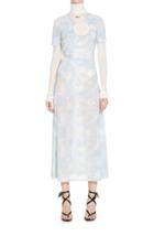 Moda Operandi Off-white C/o Virgil Abloh Tie-dye Swiss Cheese Maxi Dress Size: 36