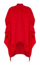 Moda Operandi Lado Bokuchava Asymmetric Cotton High-low Tunic Shirt Size: Xs