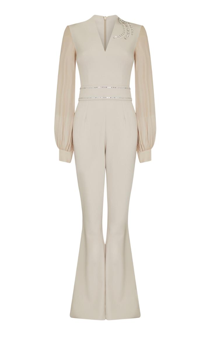 Moda Operandi Safiyaa Federica Shimmer Charmouse Jumpsuit
