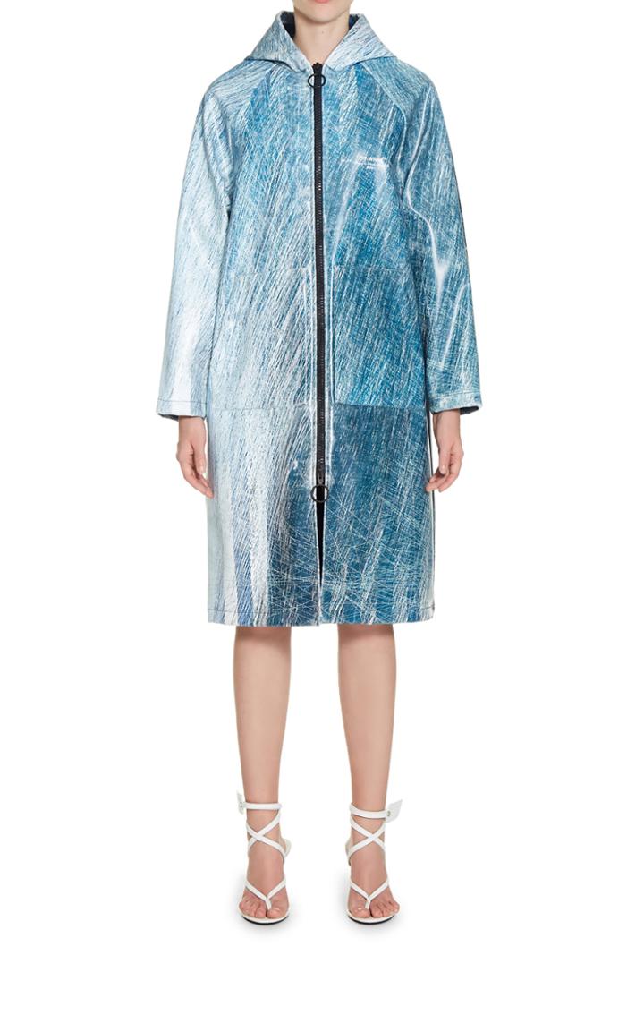 Moda Operandi Off-white C/o Virgil Abloh Bouroullec Hooded Raincoat Size: 36