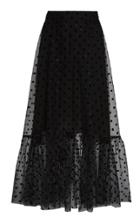 Huishan Zhang Allison Polka-dot Tulle Skirt