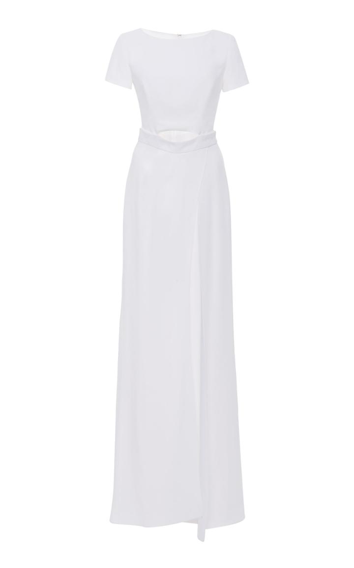 Moda Operandi Burnett New York Skirt-overlay Cutout Crepe De Chine Jumpsuit Size: 2
