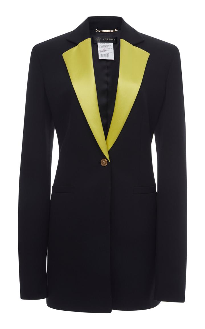 Versace Contrast Collar Blazer