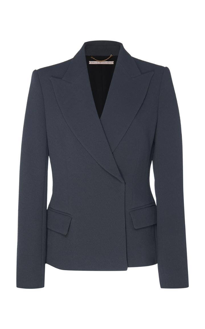 Emilia Wickstead Zoella Crepe Structured Blazer