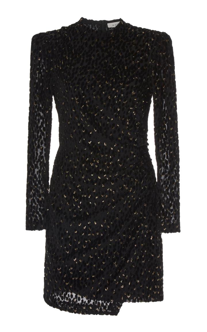 A.l.c. Jane Ruched Velvet Mini Dress