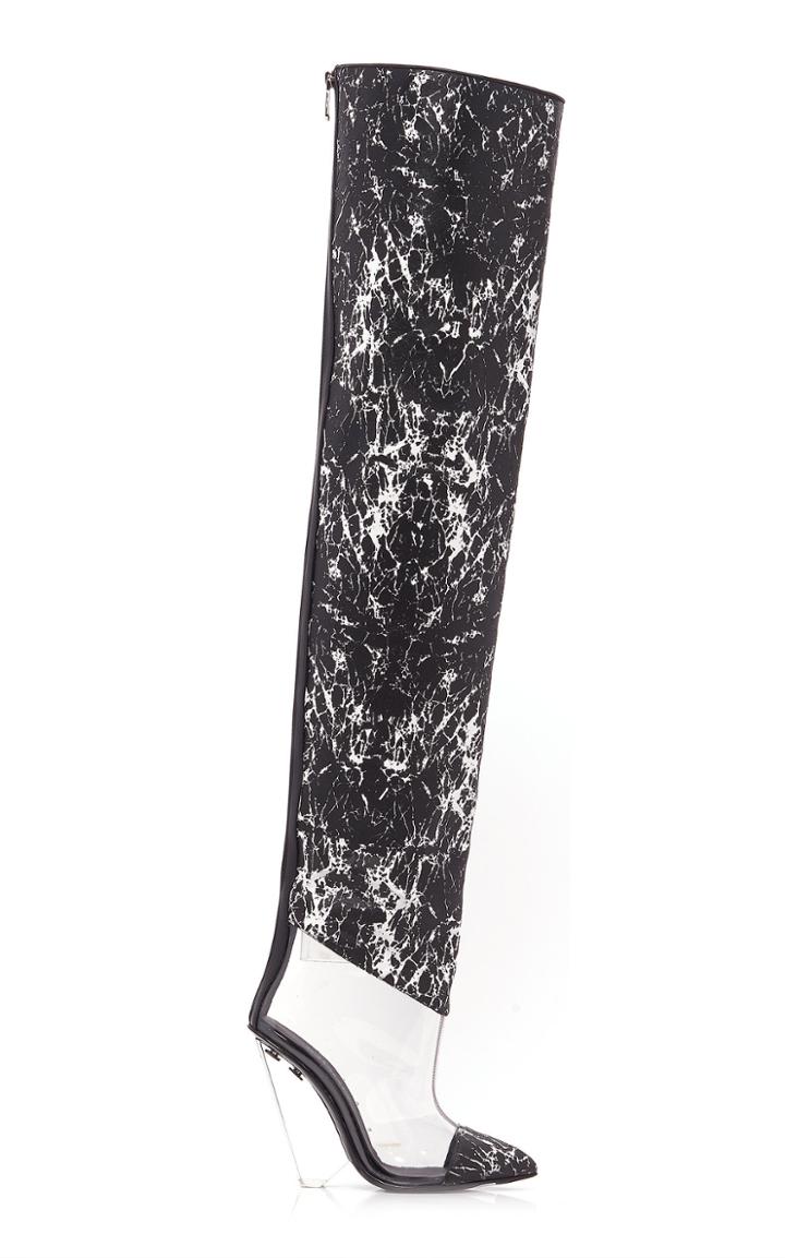 Balmain Lana Marble Effect Boots