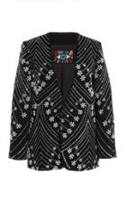 Moda Operandi Libertine Pearl-embellished Stretch Wool Blazer