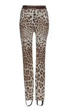 Dolce & Gabbana Leopard Print Stirrup Pant