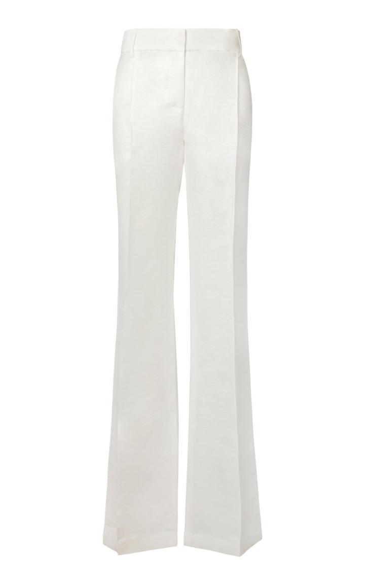 Moda Operandi Alejandra Alonso Rojas Linen-blend Flared Pants Size: 2