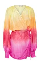 Attico Degrade Wrap Silk Dress