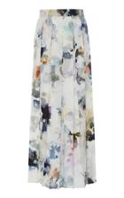 Moda Operandi Agnona Floral-print Pleated Midi Skirt Size: 36