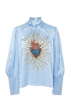 Delfi Collective Sacred Heart Silk Top