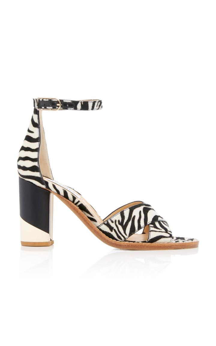 Gabriela Hearst John Zebra Print Sandal