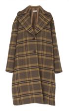Rejina Pyo Willa Wool-blend Check Cocoon Coat