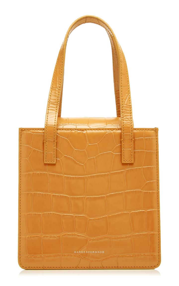 Marge Sherwood Square Croc Embossed Bag